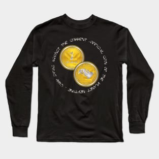 Coin 1 Carp Koi Long Sleeve T-Shirt